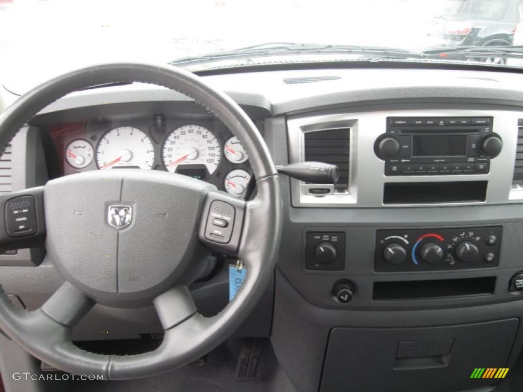 2007 Ram 1500 Big Horn Edition Quad Cab 4x4 - Flame Red / Medium Slate Gray photo #9