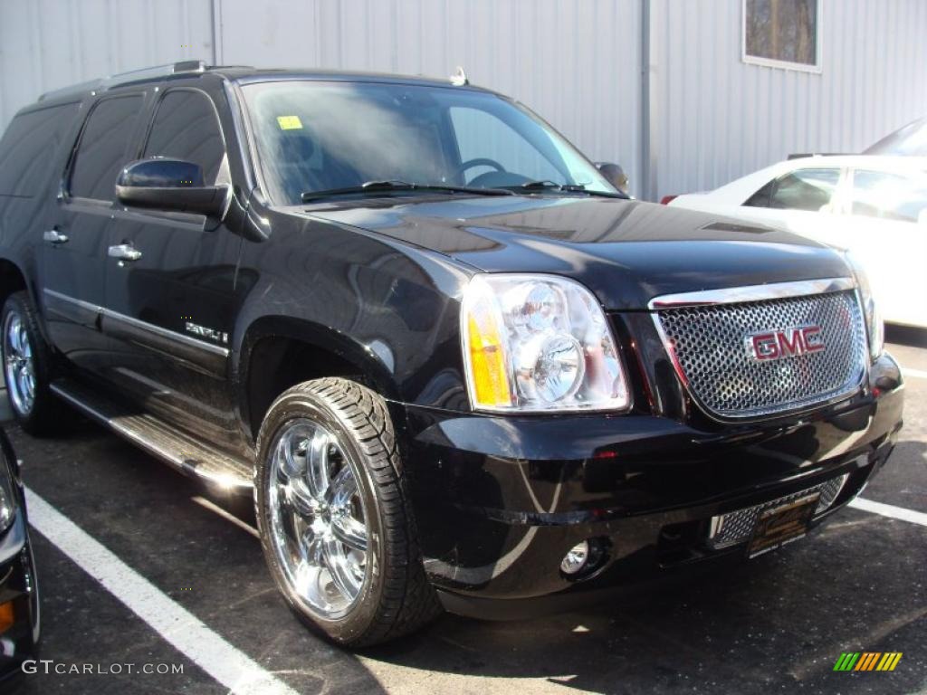 2008 Yukon XL Denali AWD - Onyx Black / Ebony photo #1