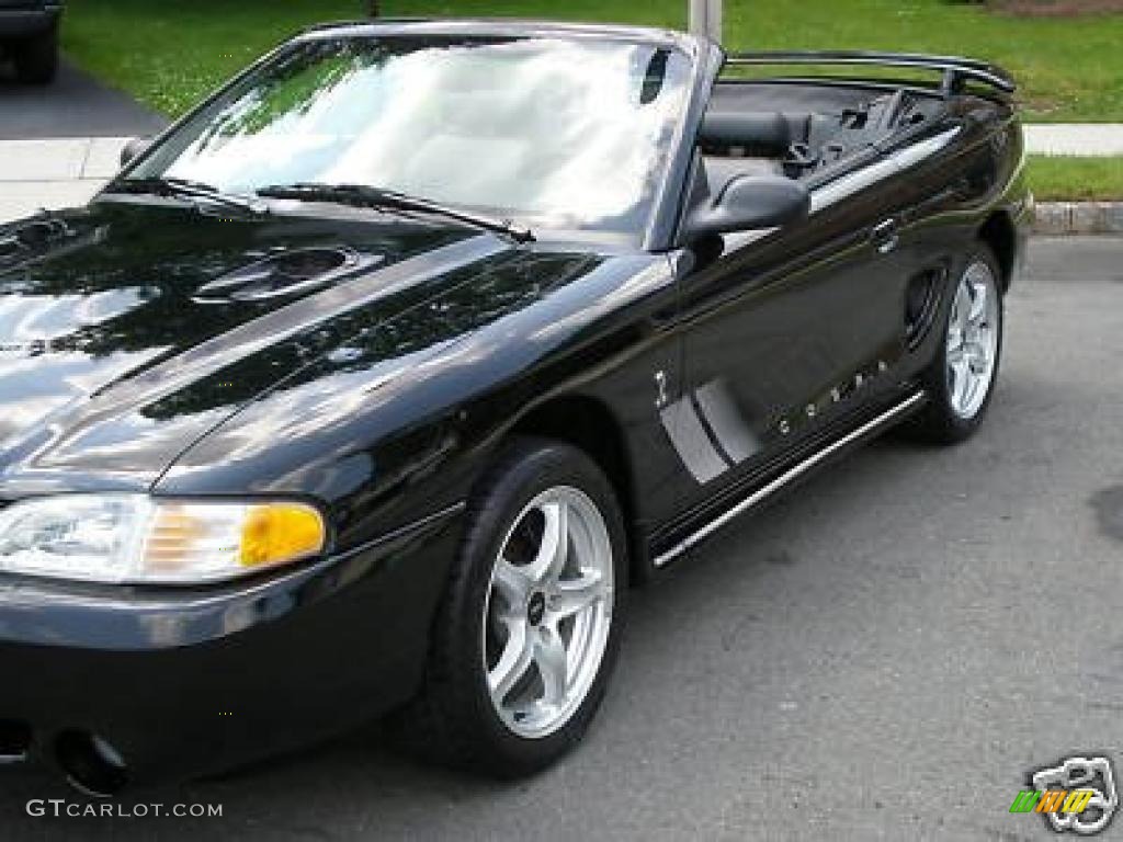 1998 Mustang SVT Cobra Convertible - Black / Black photo #27