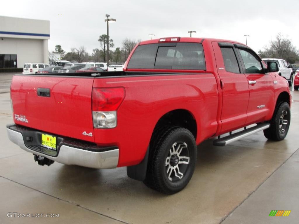 2007 Tundra Limited Double Cab 4x4 - Radiant Red / Graphite Gray photo #3