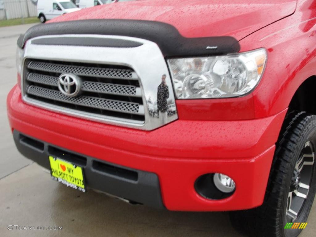 2007 Tundra Limited Double Cab 4x4 - Radiant Red / Graphite Gray photo #12