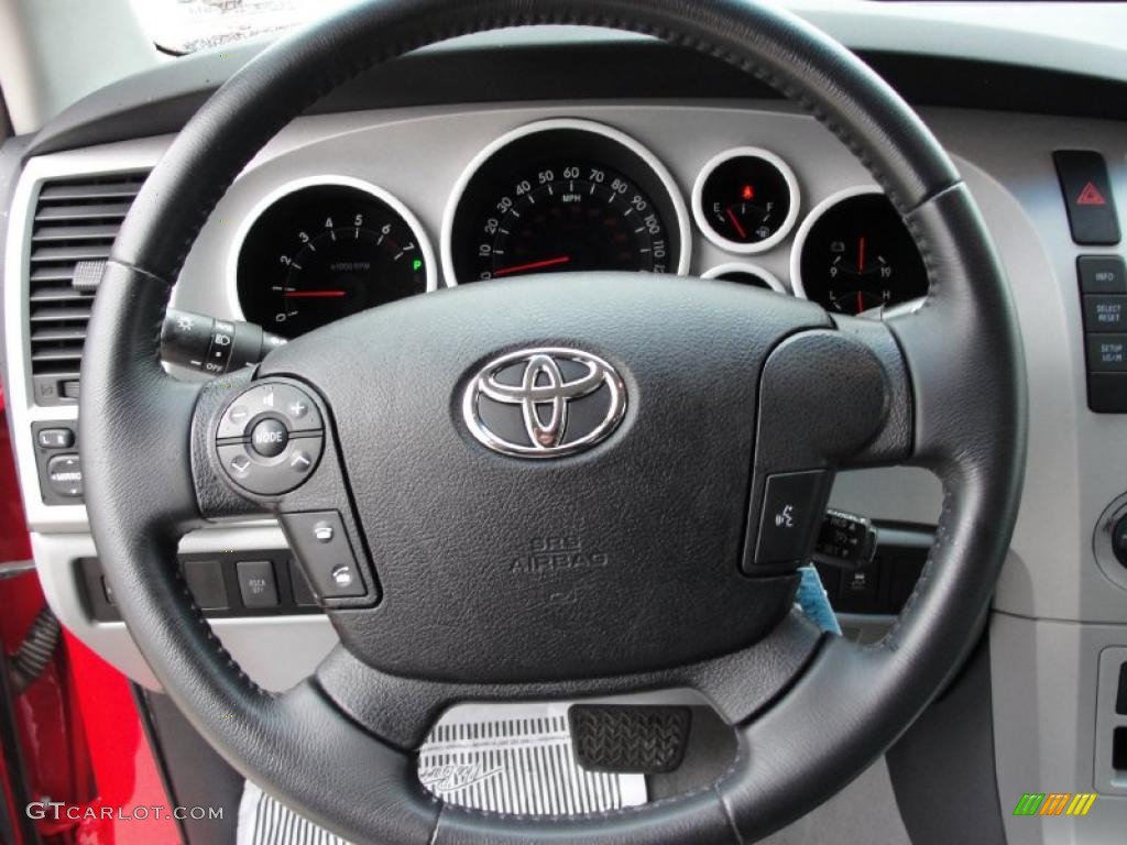 2007 Tundra Limited Double Cab 4x4 - Radiant Red / Graphite Gray photo #50