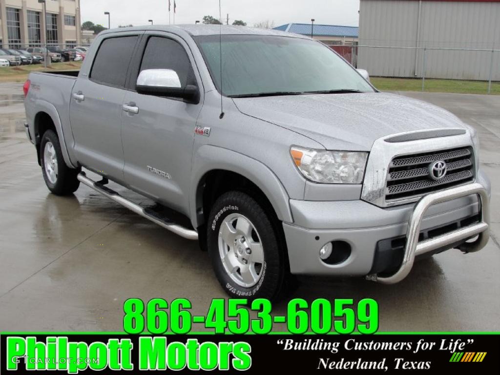 2008 Tundra Limited CrewMax 4x4 - Silver Sky Metallic / Graphite Gray photo #1