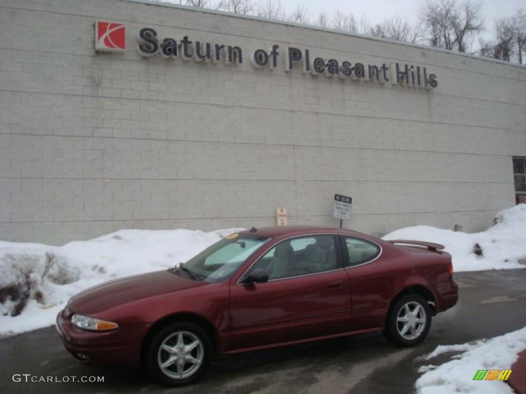 2003 Alero GL Coupe - Ruby Red Metallic / Neutral photo #1