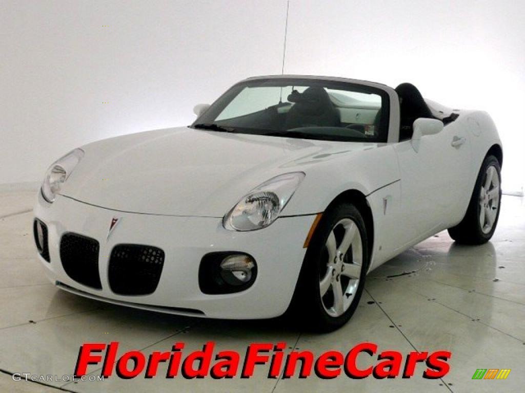 2007 Solstice GXP Roadster - Pure White / Ebony photo #1