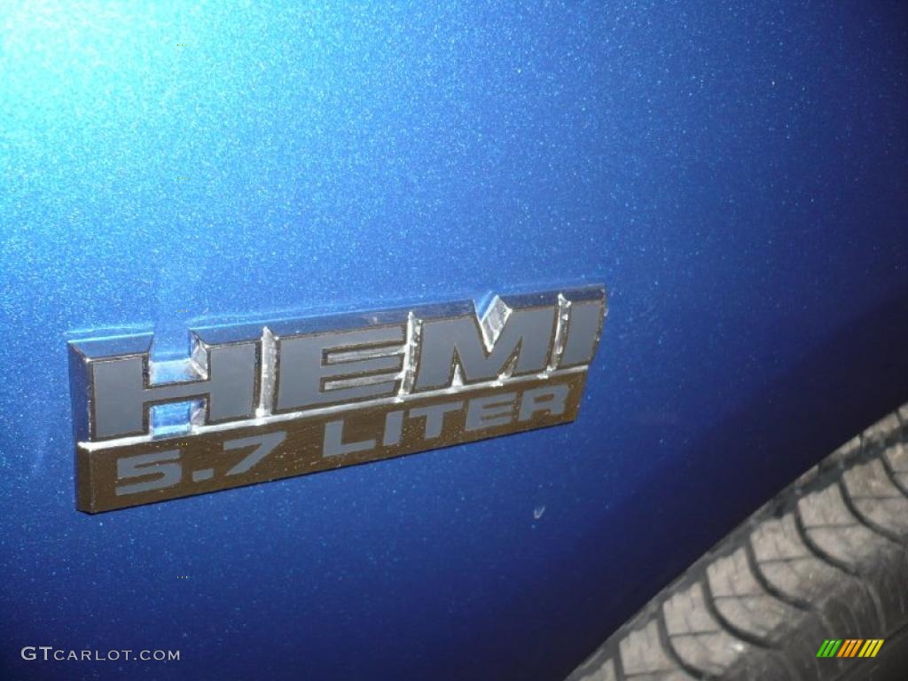 2010 Ram 1500 Sport Crew Cab 4x4 - Deep Water Blue Pearl / Dark Slate/Medium Graystone photo #15