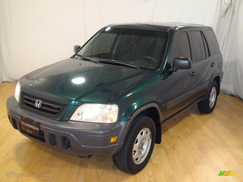 2001 CR-V LX - Clover Green Pearl / Dark Gray photo #5