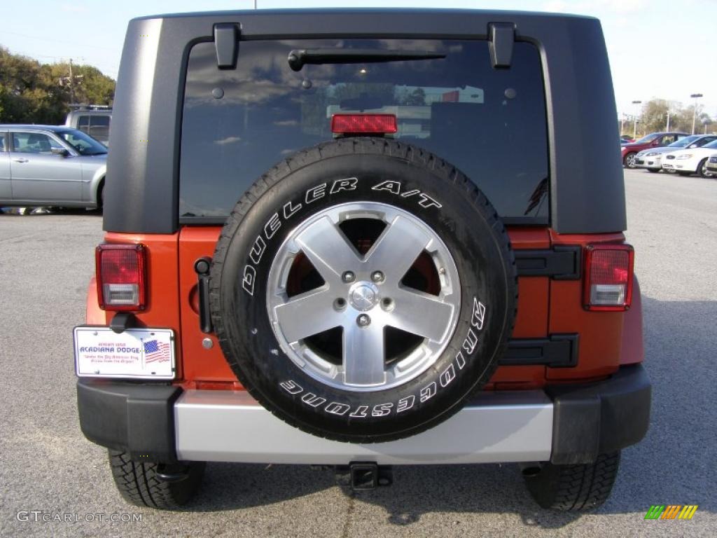 2009 Wrangler Sahara 4x4 - Sunburst Orange Pearl Coat / Dark Slate Gray/Medium Slate Gray photo #4