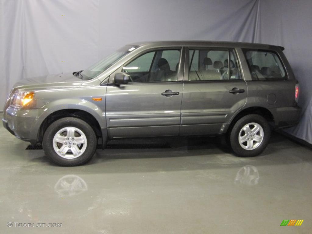 2007 Pilot LX 4WD - Nimbus Gray Metallic / Gray photo #2