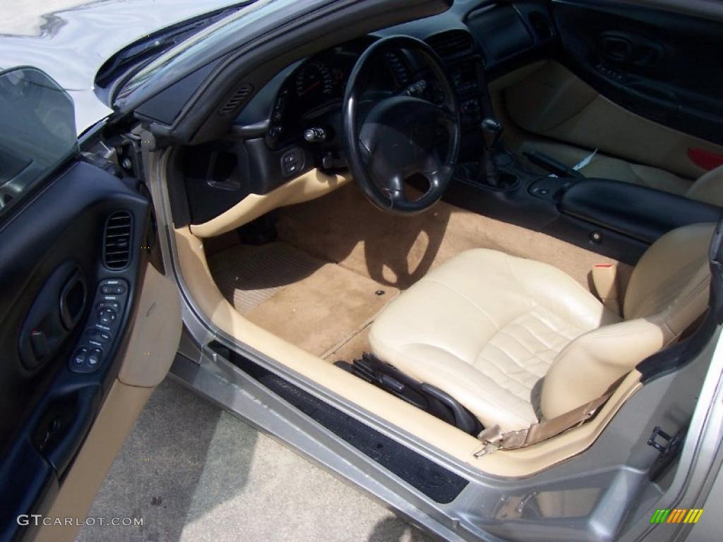 2000 Corvette Coupe - Light Pewter Metallic / Light Oak photo #7