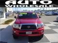 2007 Impulse Red Pearl Toyota Tacoma V6 PreRunner TRD Double Cab  photo #2