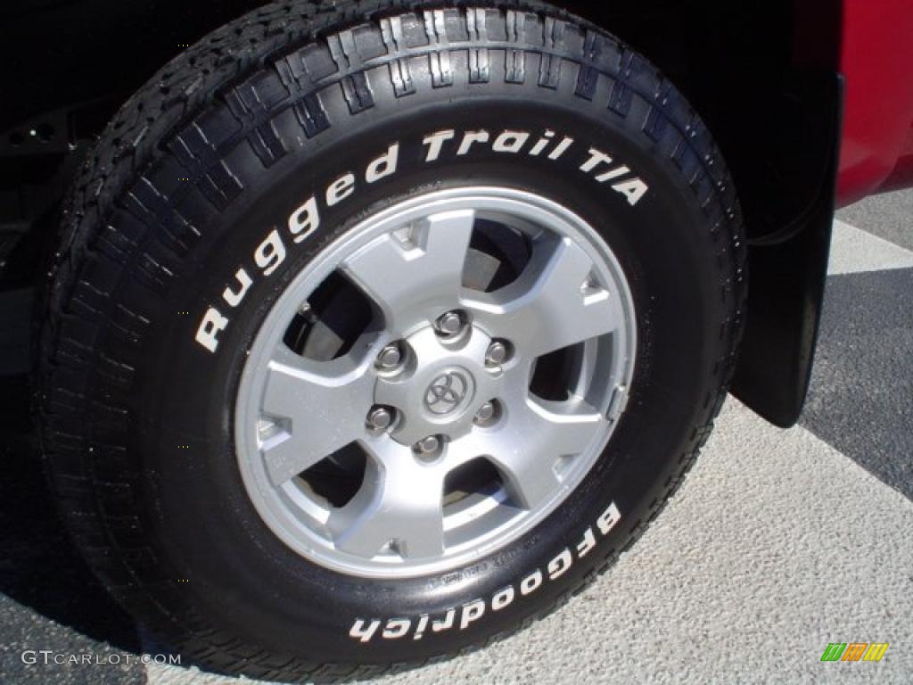 2007 Tacoma V6 PreRunner TRD Double Cab - Impulse Red Pearl / Graphite Gray photo #4