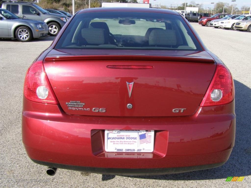 2009 G6 GT Sedan - Performance Red Metallic / Ebony/Light Titanium photo #4