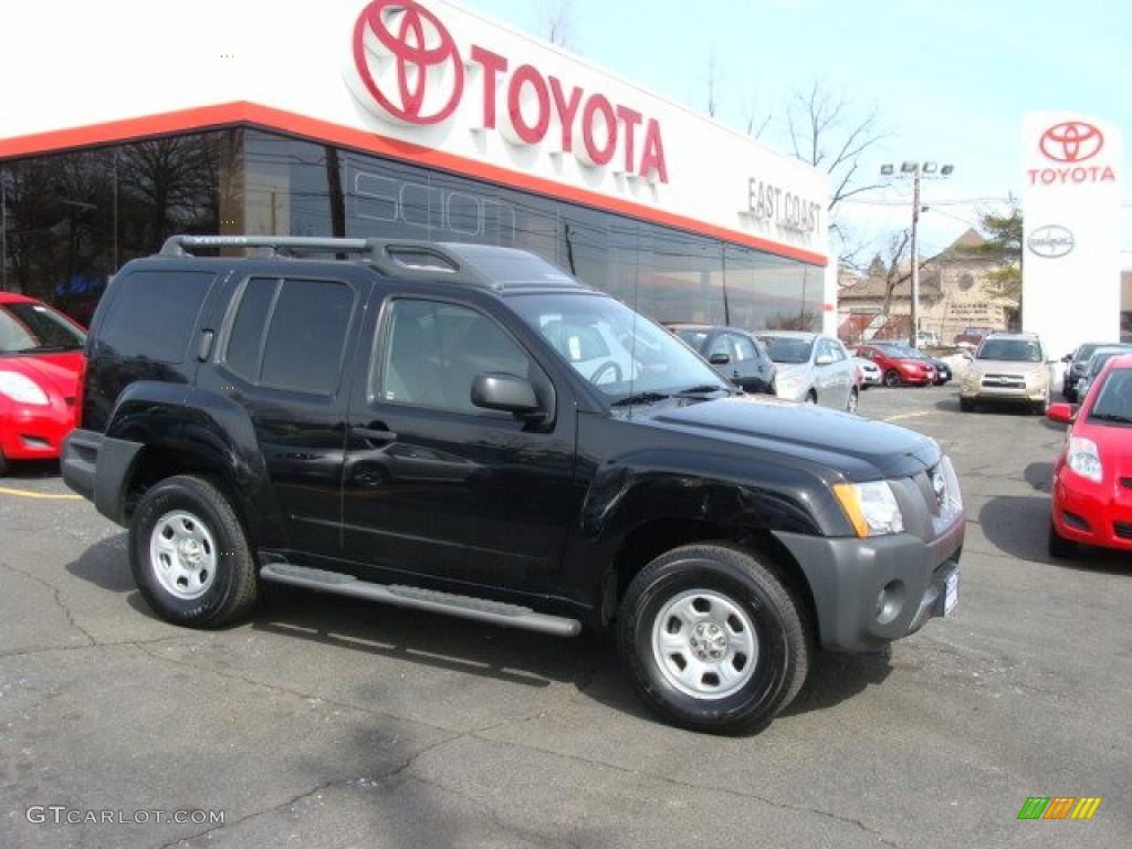 2008 Xterra S 4x4 - Super Black / Steel/Graphite photo #1