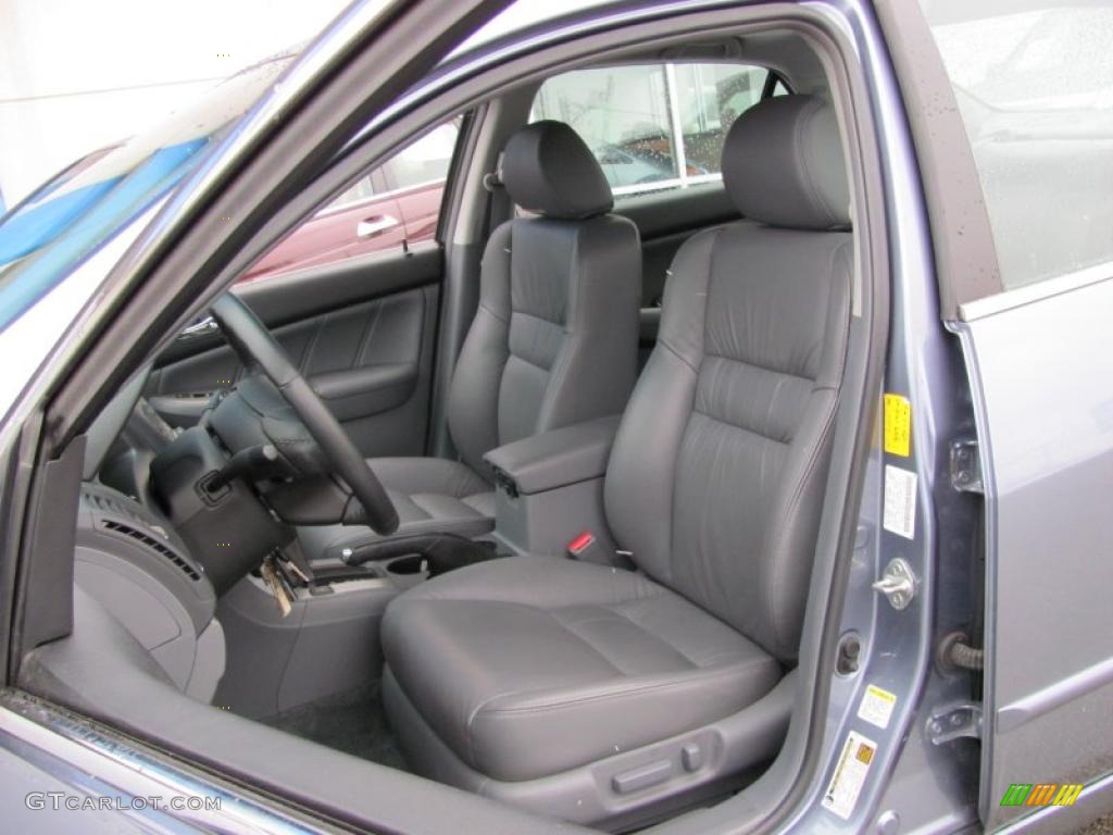 2007 Accord EX-L Sedan - Cool Blue Metallic / Gray photo #9