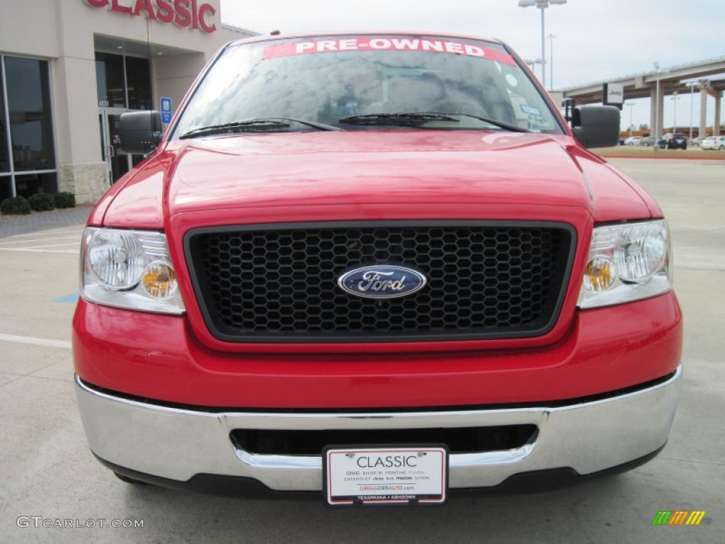 2006 F150 XLT SuperCab - Bright Red / Medium/Dark Flint photo #5