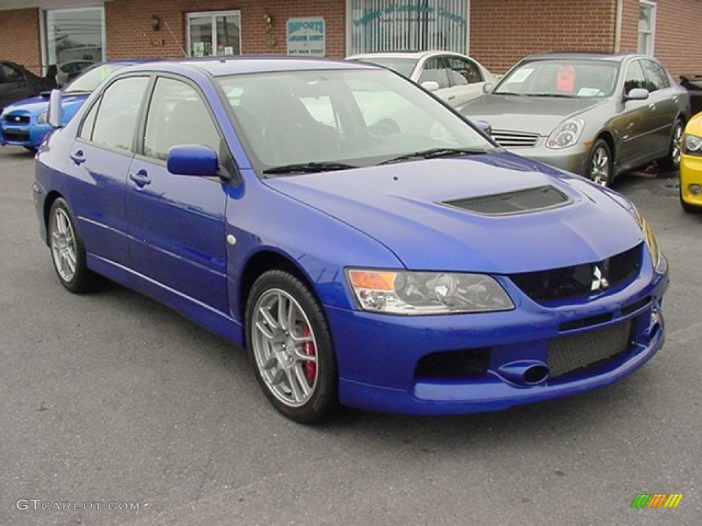 Electric Blue 2006 Mitsubishi Lancer Evolution IX Exterior Photo #26515448