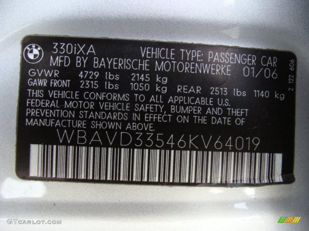 2006 3 Series 330xi Sedan - Titanium Silver Metallic / Grey photo #15