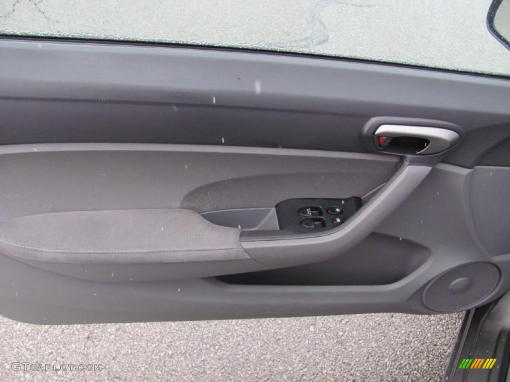 2007 Civic LX Coupe - Galaxy Gray Metallic / Gray photo #9