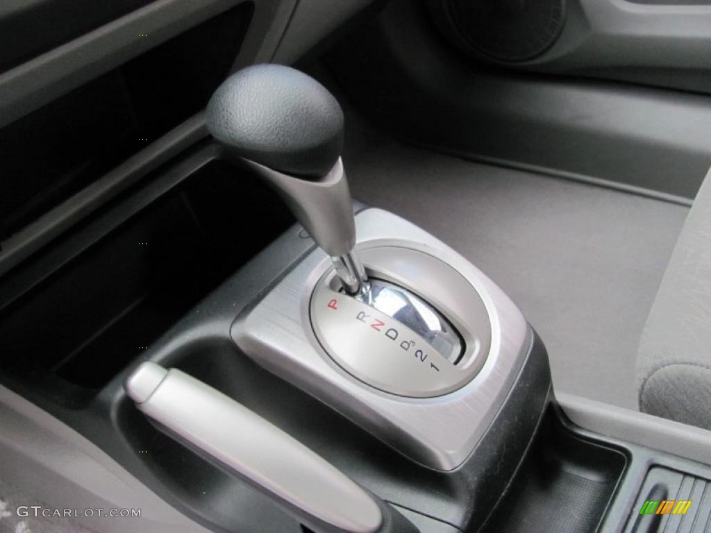 2007 Civic LX Coupe - Galaxy Gray Metallic / Gray photo #10