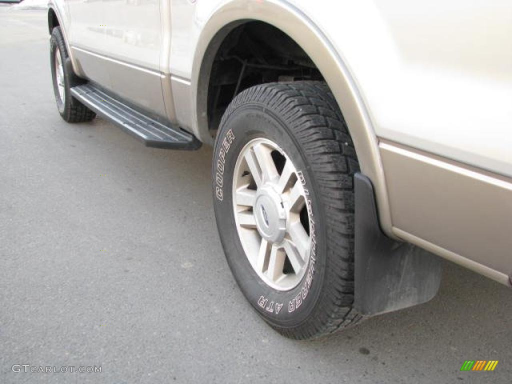 2006 F150 Lariat SuperCrew 4x4 - Smokestone Metallic / Tan photo #8