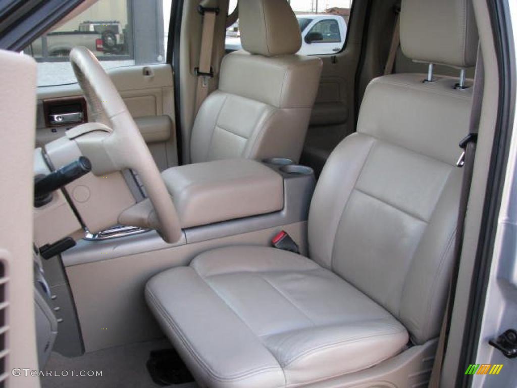 2006 F150 Lariat SuperCrew 4x4 - Smokestone Metallic / Tan photo #12