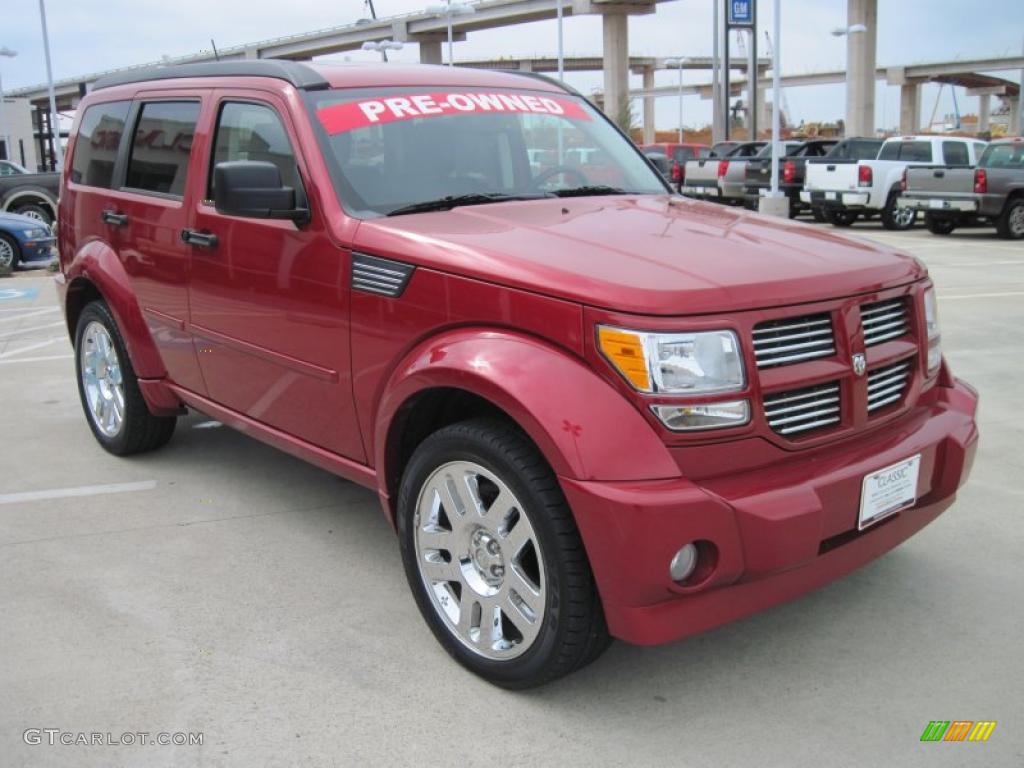 2007 Nitro R/T - Inferno Red Crystal Pearl / Dark Slate Gray photo #2