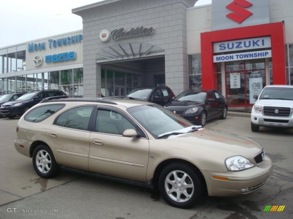 2001 Sable LS Premium Wagon - Harvest Gold Metallic / Medium Parchment photo #1