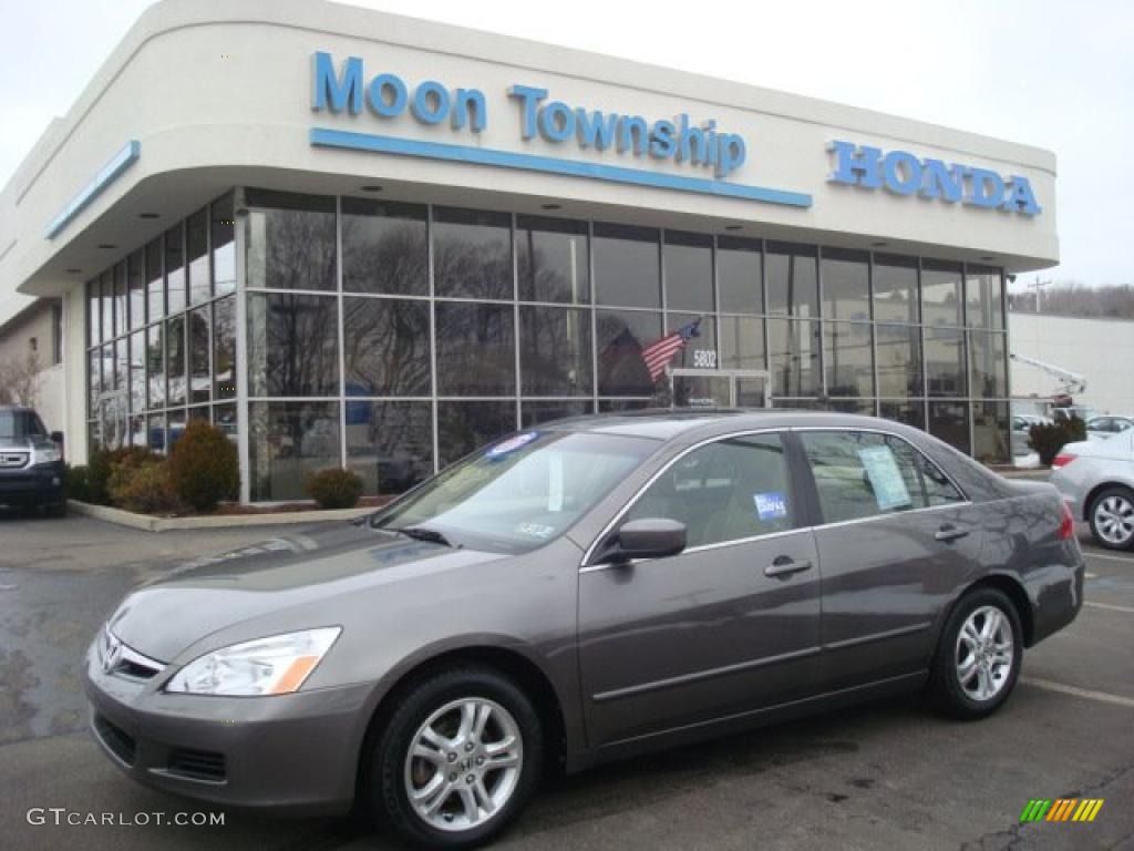 2007 Accord EX Sedan - Carbon Bronze Pearl / Ivory photo #1