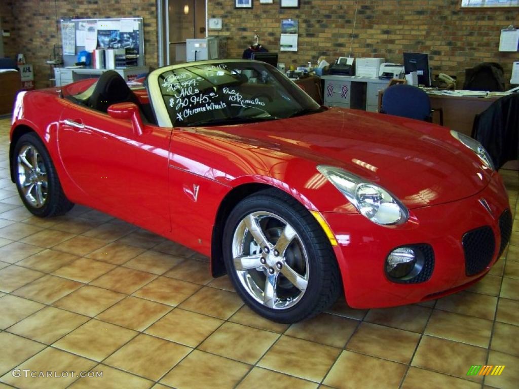 2008 Aggressive Red Pontiac Solstice Gxp Roadster #26505194 