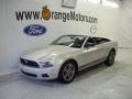 2010 Brilliant Silver Metallic Ford Mustang V6 Premium Convertible  photo #1