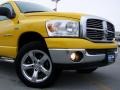 2007 Detonator Yellow Dodge Ram 1500 Big Horn Edition Quad Cab 4x4  photo #2