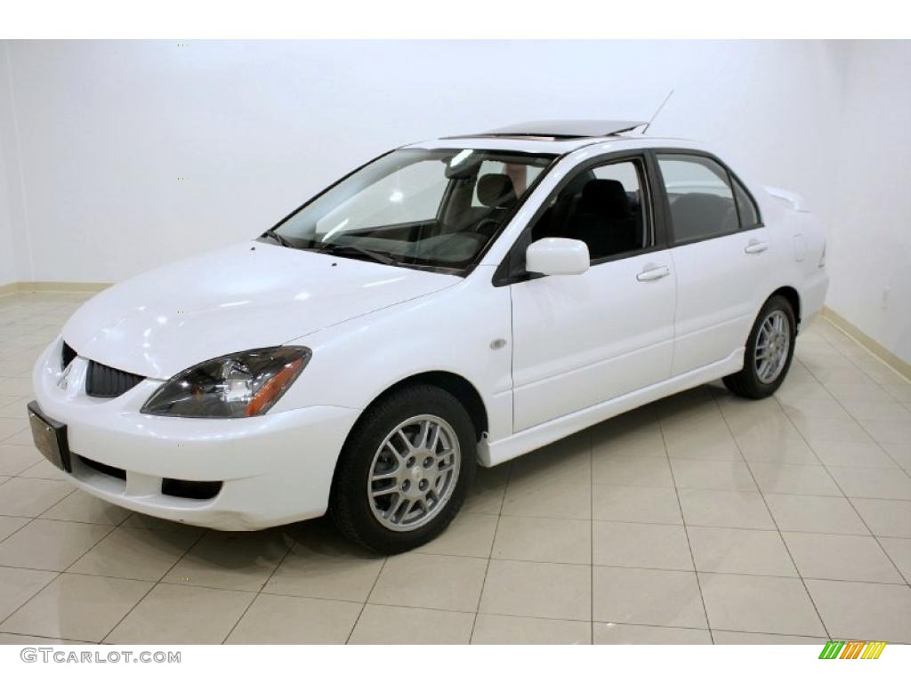 2005 Lancer OZ Rally - Diamond White Pearl / Black photo #3