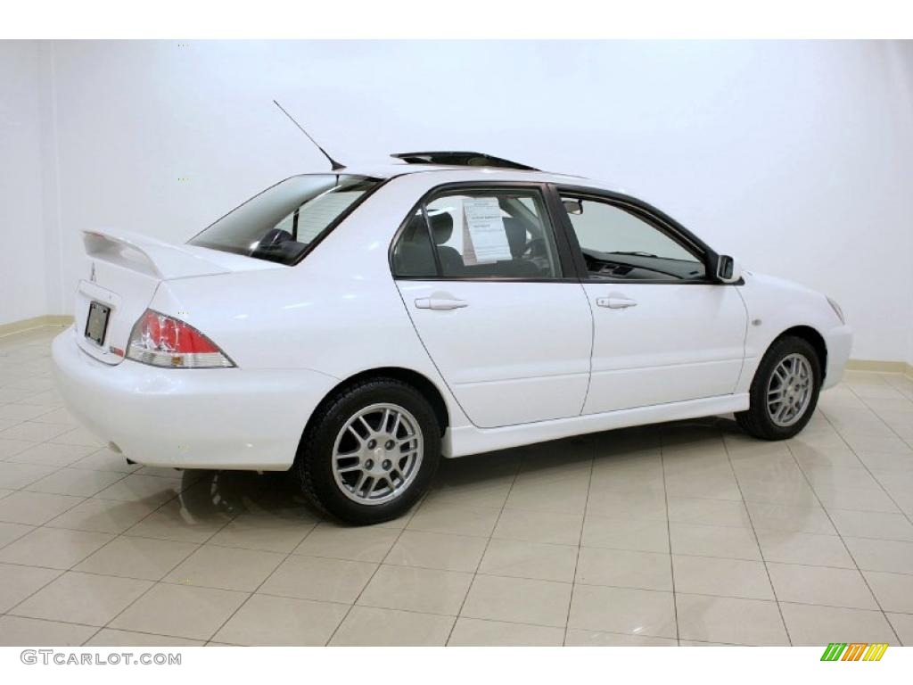 2005 Lancer OZ Rally - Diamond White Pearl / Black photo #7