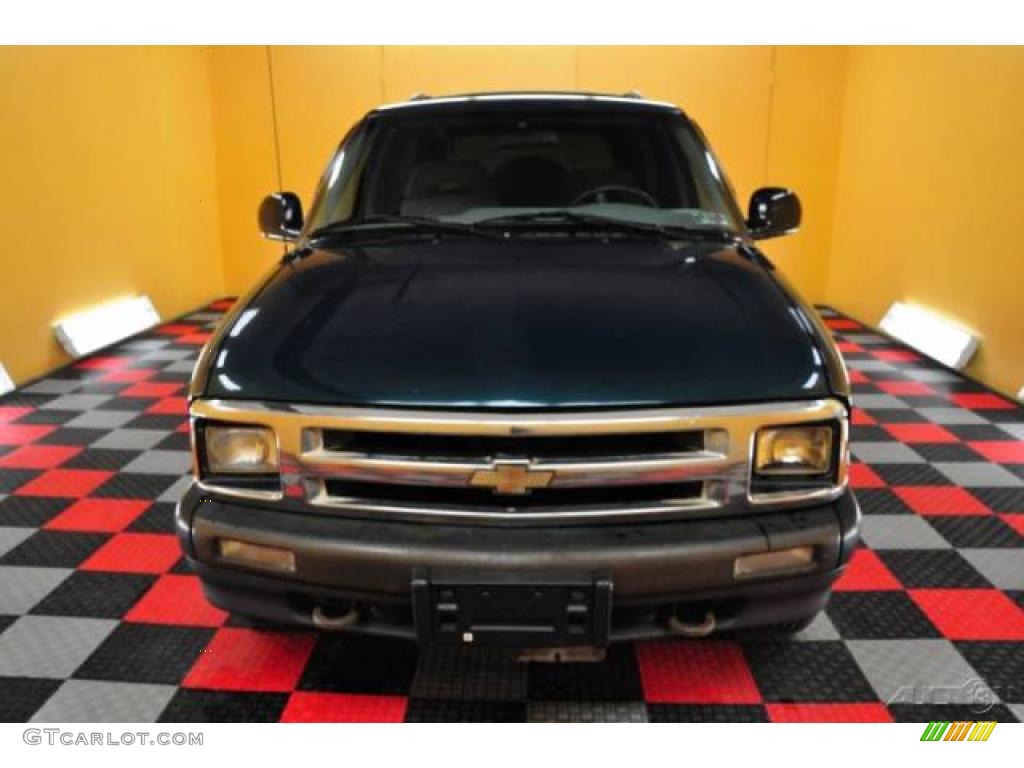 1996 Blazer LS 4x4 - Teal Green Metallic / Beige photo #2