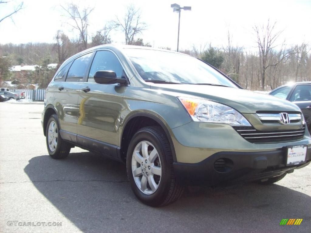 2007 CR-V EX 4WD - Green Tea Metallic / Gray photo #1