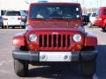 2008 Red Rock Crystal Pearl Jeep Wrangler Unlimited Sahara 4x4  photo #8