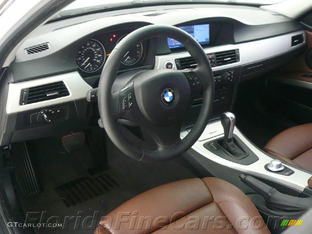 2006 3 Series 330i Sedan - Alpine White / Natural Brown photo #12