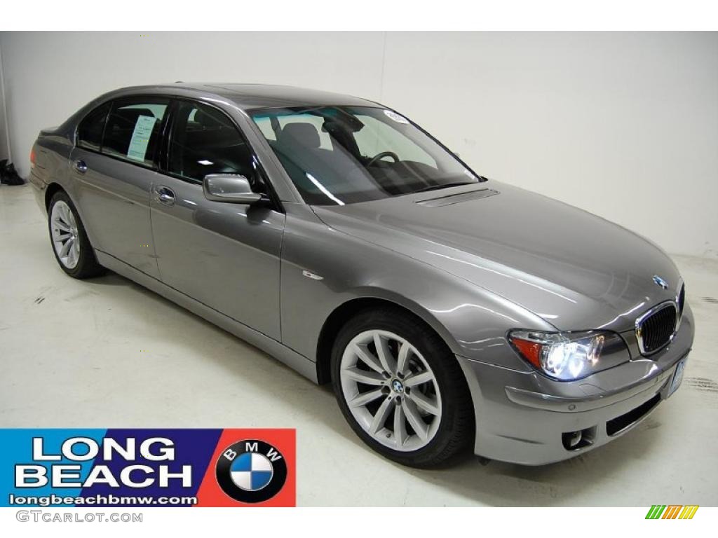 2007 7 Series 750Li Sedan - Titanium Grey Metallic / Black photo #1