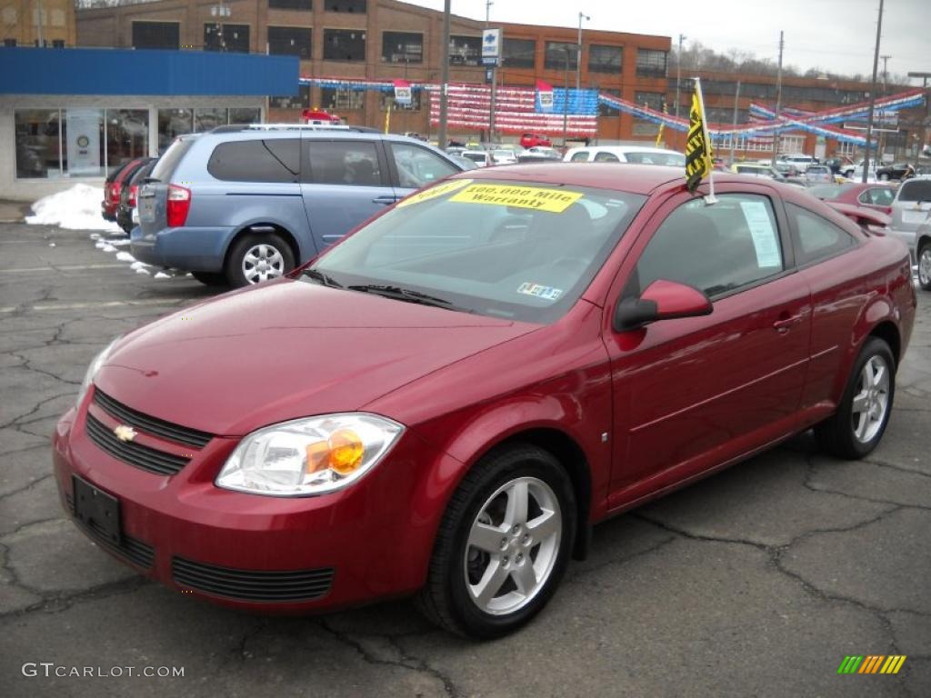 2007 Cobalt LT Coupe - Victory Red / Gray photo #17