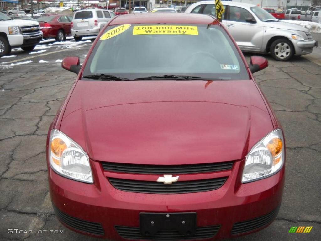 2007 Cobalt LT Coupe - Victory Red / Gray photo #18