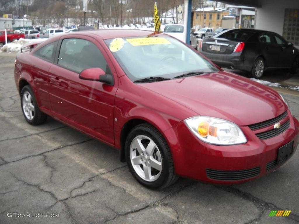 2007 Cobalt LT Coupe - Victory Red / Gray photo #19