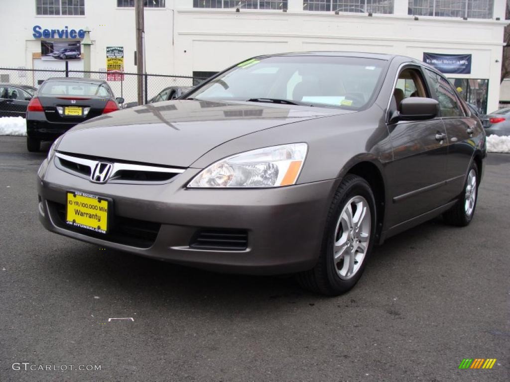 2007 Accord EX Sedan - Carbon Bronze Pearl / Ivory photo #1