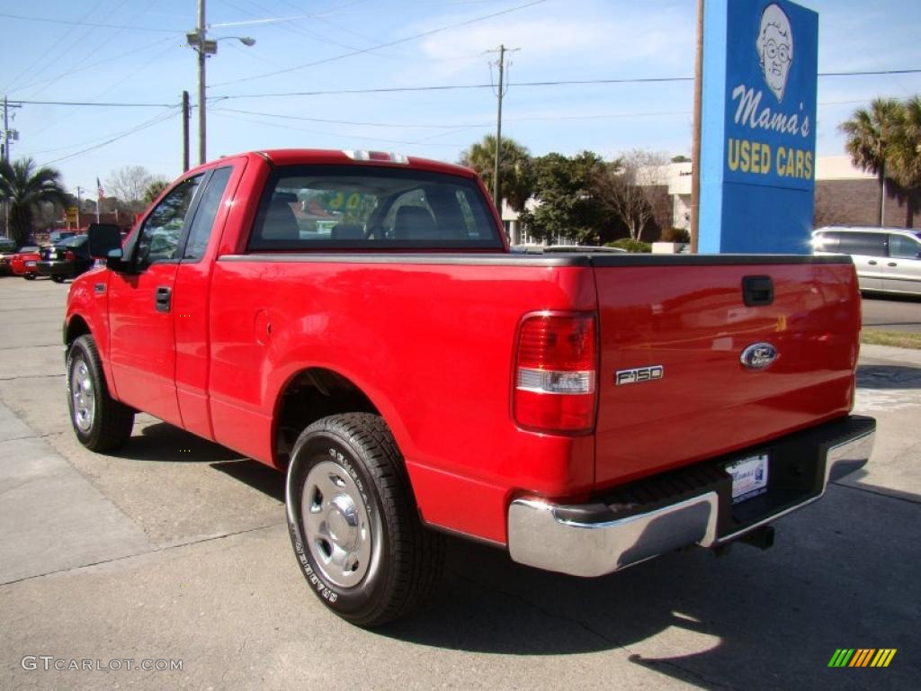 2006 F150 XL Regular Cab - Bright Red / Tan photo #6
