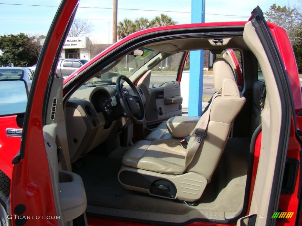 2006 F150 XL Regular Cab - Bright Red / Tan photo #10