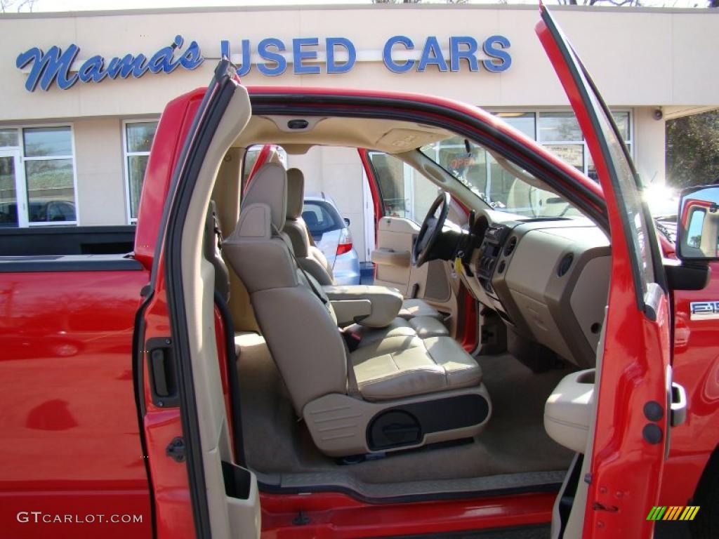 2006 F150 XL Regular Cab - Bright Red / Tan photo #13