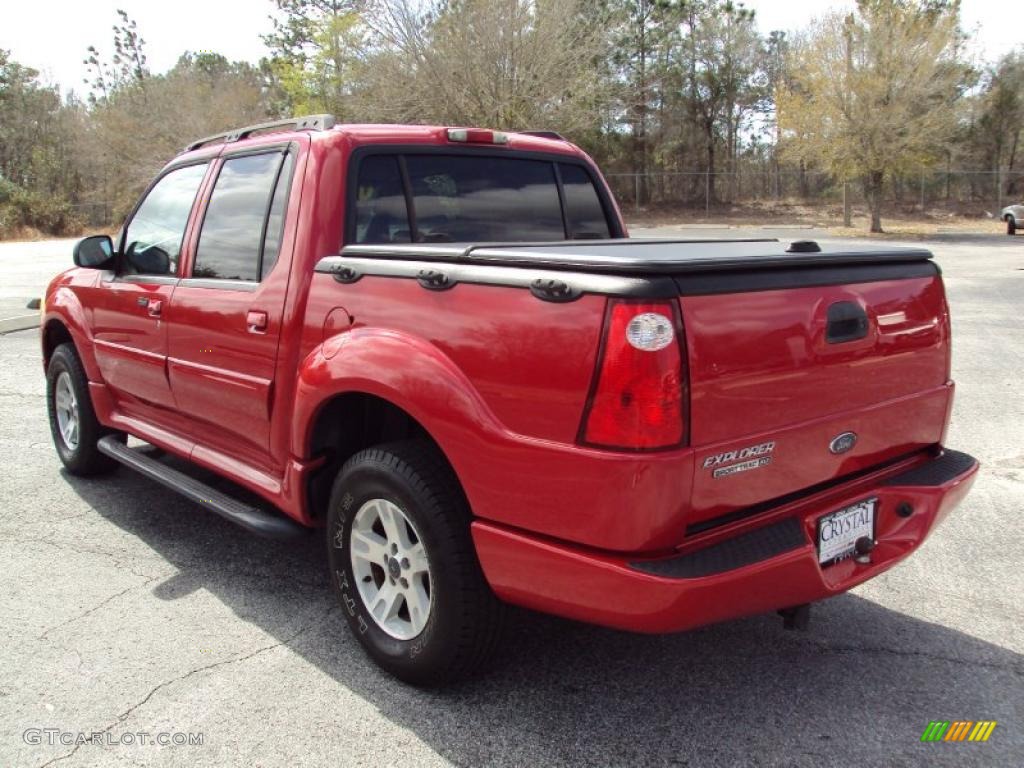 2005 Explorer Sport Trac XLT - Bright Red / Medium Dark Flint photo #3