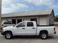 2008 Stone White Dodge Dakota SXT Crew Cab  photo #2