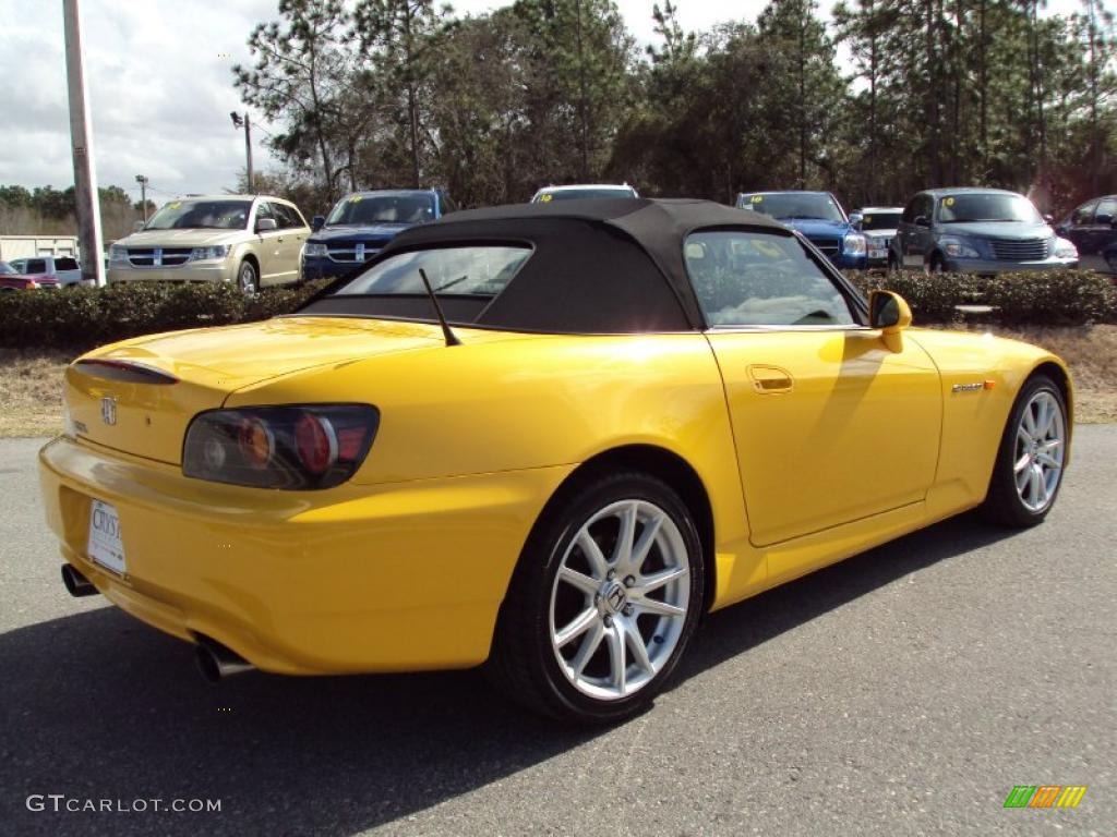 2005 S2000 Roadster - Rio Yellow Pearl / Black photo #7