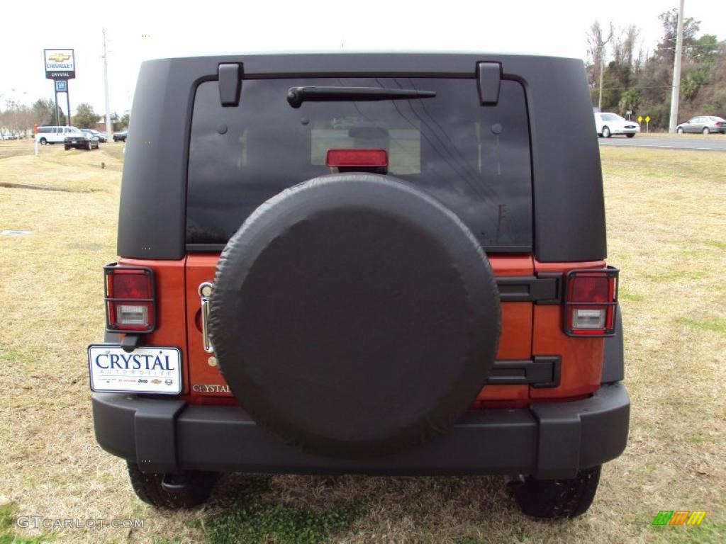 2009 Wrangler X 4x4 - Sunburst Orange Pearl Coat / Dark Slate Gray/Medium Slate Gray photo #8